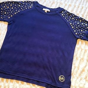 Michael Kors Women's Long Sleeve Navy Blue Top 💙 Size: Large